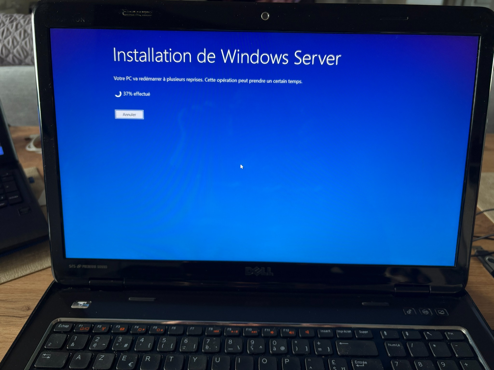 Installation de Windows Server sur un ordinateur portable Dell